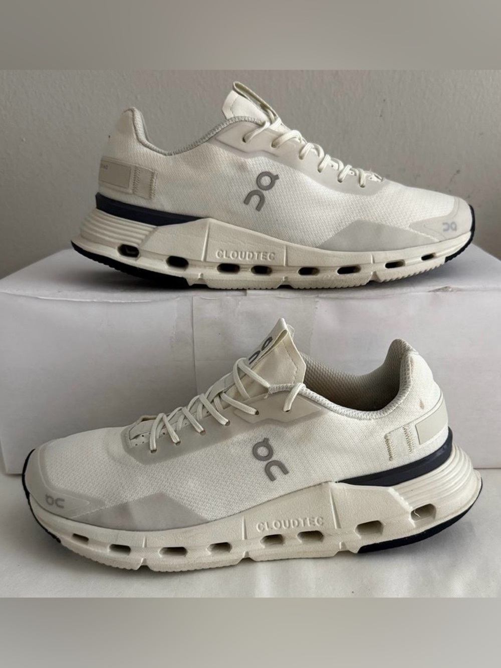On Running Cloudnova Form 2 Women's Trainers-White/Ivory Size 9